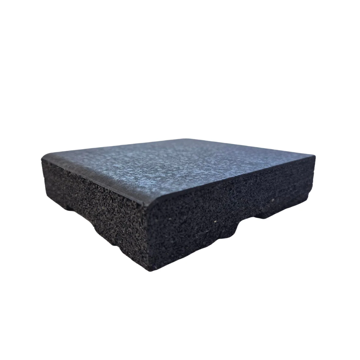 TerraFit® Duo Interlocking Gym Floor Tile (Black) 1m x 1m - Image 2